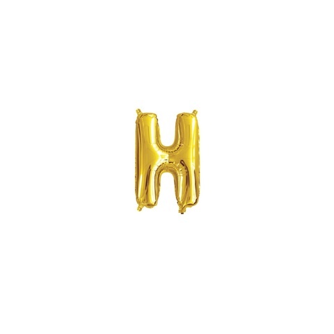 Artwrap 35 Cm Gold Party Foil Balloon - Letter H