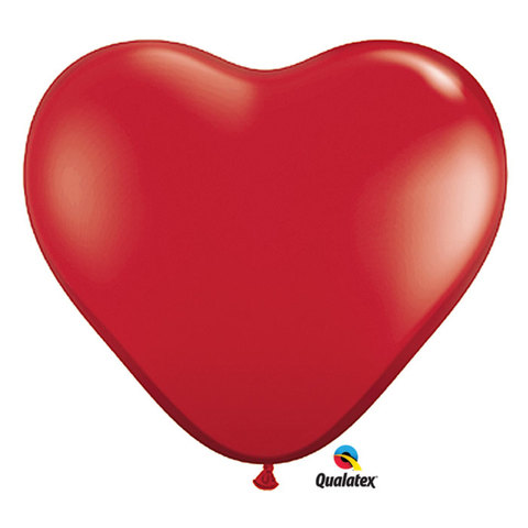 Qualatex 11 Latex Qual Heart Shape - Red