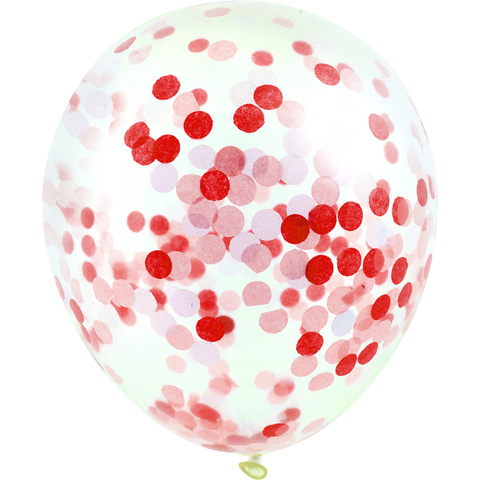 Artwrap Party Confetti Balloons - Red