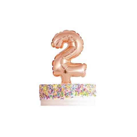 Artwrap Balloon Cake Topper Number 2