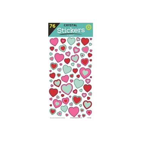 Artwrap Party Crystal Stickers - Hearts