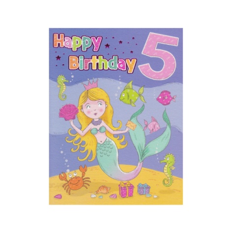 Regal Publishing Birthday Card - 5th Birthday Girl