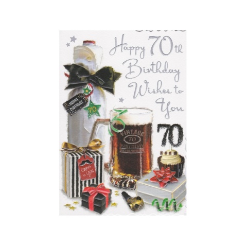 Johnny Javelin Birthday Card - 70th Birthday
