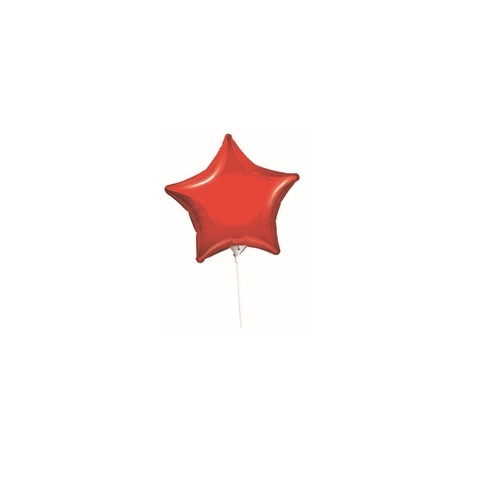 Artwrap 9 Party Foil Balloon - Red Star
