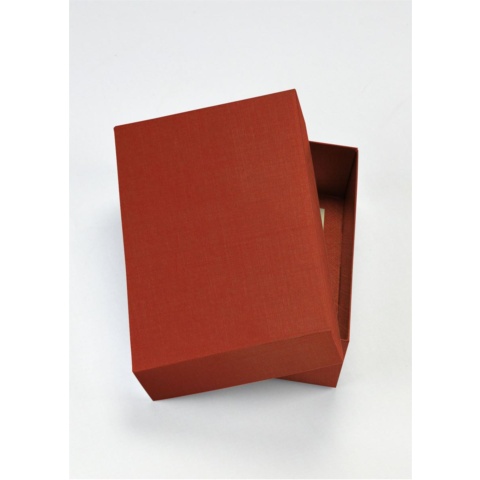 AEIOU Medium Plain Convenience Box - Texture Red