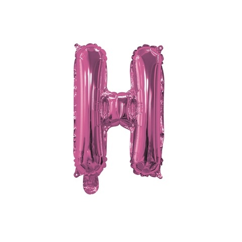 Artwrap 35 Cm Pink Party Foil Balloon - Letter H