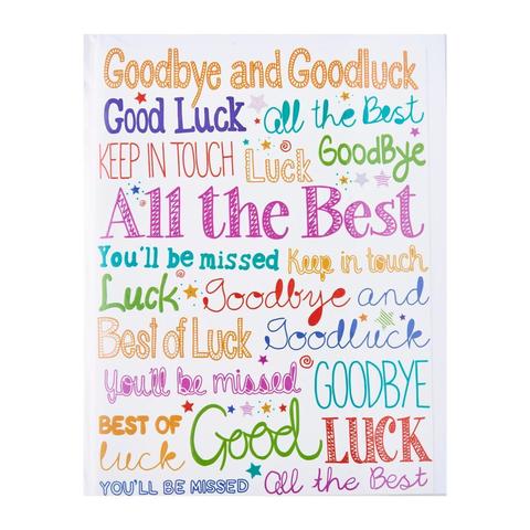 Piccadilly Farewell Card - Goodbye and Goodluck