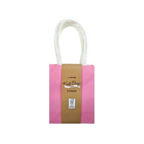 IG Design Small Kraft Bag - Pink