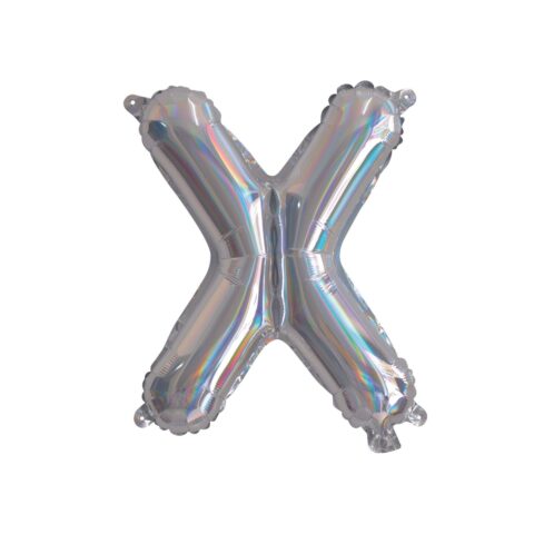 IG Design Group  35cm Iridescent Foil Balloon - Alphabet  X