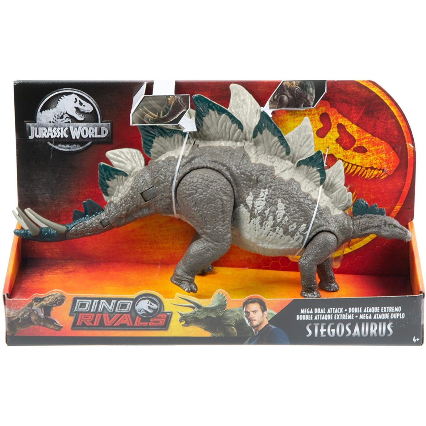 Gifts Greetings Mattel Jurassic World Mega Dual Attack Stegosaurus