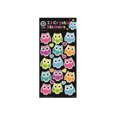 Artwrap Party Crystal Stickers - Owls