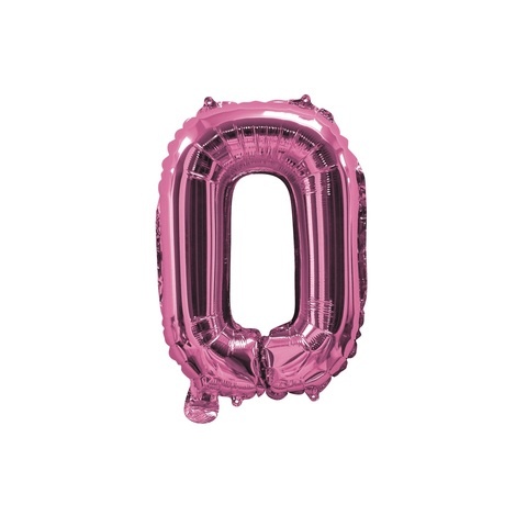Artwrap 35 Cm Pink Party Foil Balloon - Number 0