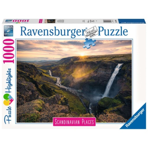 Ravensburger Puzzle 1000 Pieces - Haifoss Waterfall Iceland