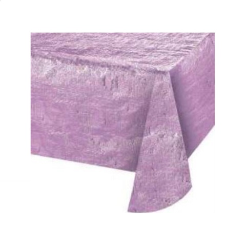 Creative Converting Metallic Tablecover - Lavender