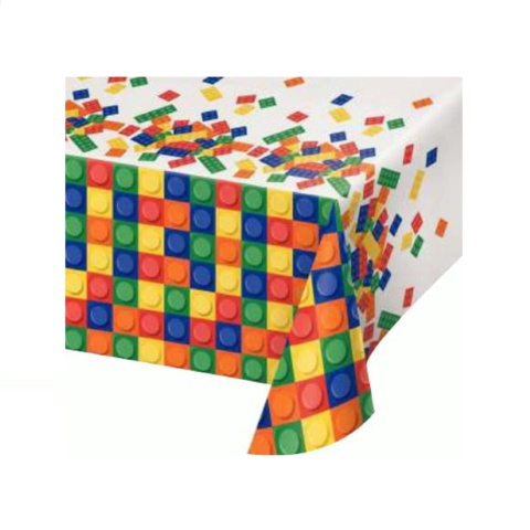 Creative Converting Plastic Tablecover - Block Party