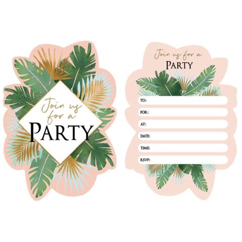 Artwrap Party Invitation - Tropical