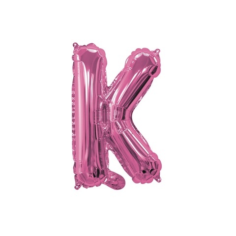 Artwrap 35 Cm Pink Party Foil Balloon - Letter K