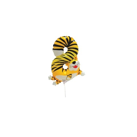 Artwrap 35 Cm Animal Numbers Party Foil Balloon - Number 8