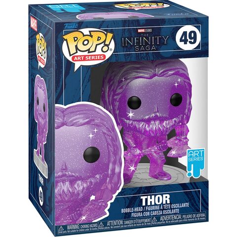 Funko POP Marvel Avengers Infinity Saga 49 Thor Purple Artist Series with Case EE Exclusive