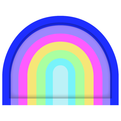 Artwrap Party Plate - Rainbow Llama