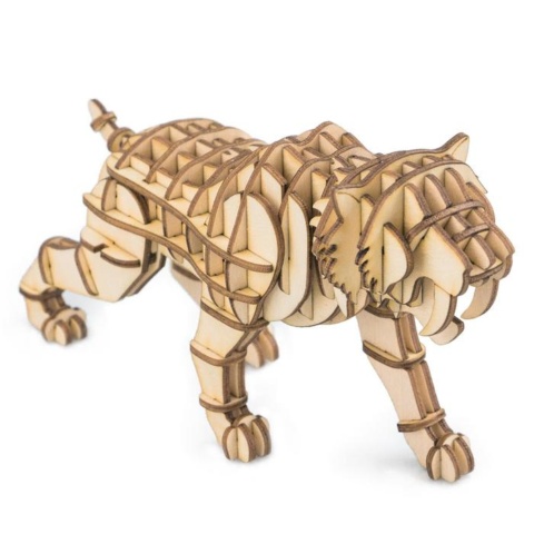 Robotime Laser Cutting Puzzle Animals Saber Toothed Tiger