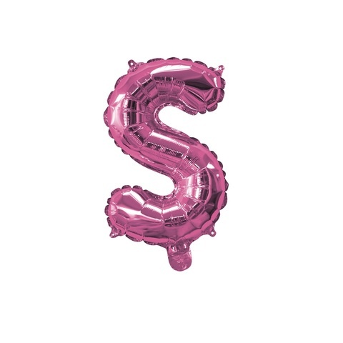 Artwrap 35 Cm Pink Party Foil Balloon - Letter S