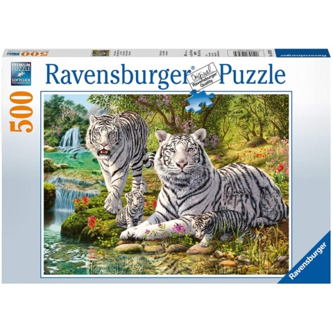 Ravensburger Puzzle 500 Pieces - White Tiger Families