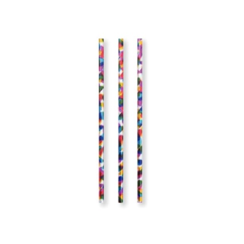 Creative Converting Foil Paper Straws - Rainbow