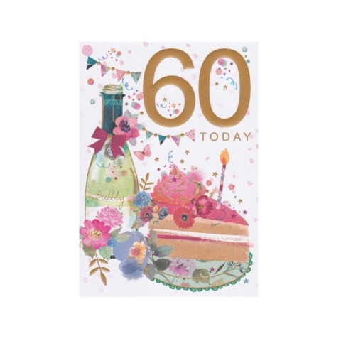 Words n Wishes Birthday Card - 60th Birthday