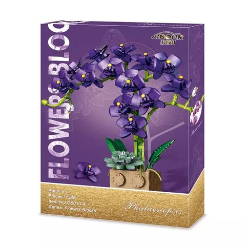 Jibonr Building Blocks - Phalaenopsis Orchid Blue