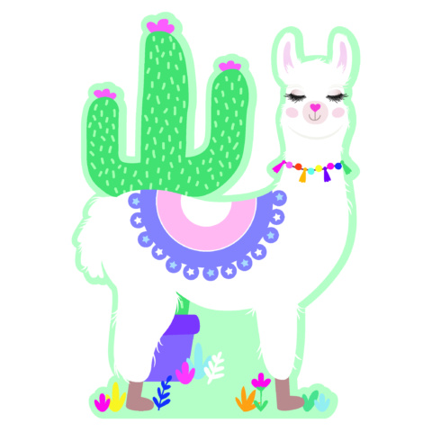 Artwrap Party Invitations - Llama