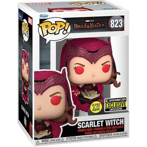 Pre-Order Funko POP Marvel WandaVision 823 Scarlet Witch GITD EE Exclusive
