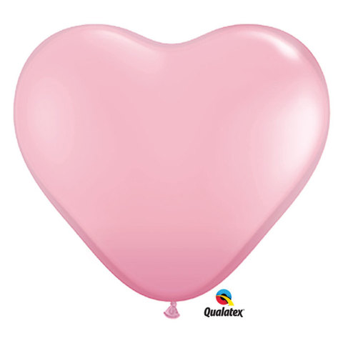 Qualatex 11 Latex Qual Heart Shape - Pink