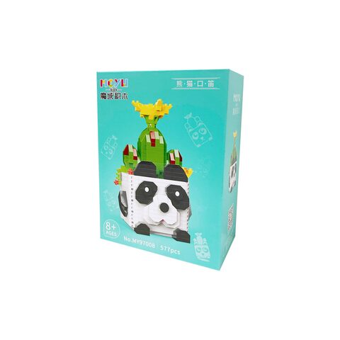 Moyu Building Blocks - Succulent Plants Animal Pot Panda