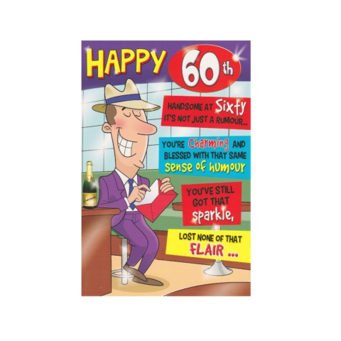 Johnny Javelin Birthday Card - 60th Birthday