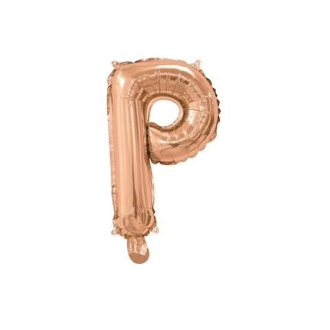 Artwrap 35 Cm Rose Gold Party Foil Balloon - Letter P