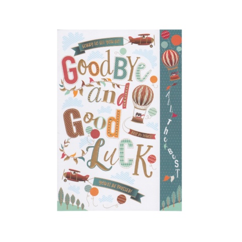 Words n Wishes Goodbye Card