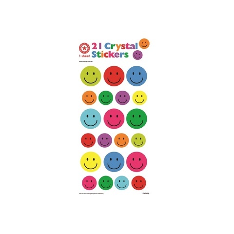 Artwrap Party Crystal Stickers - Smiley