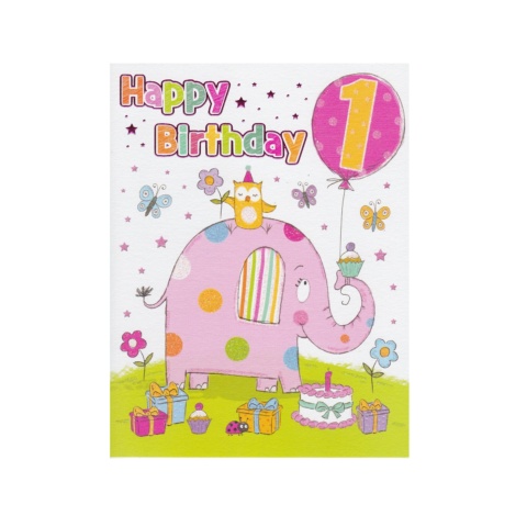 Regal Publishing Birthday Card - 1st Birthday Girl