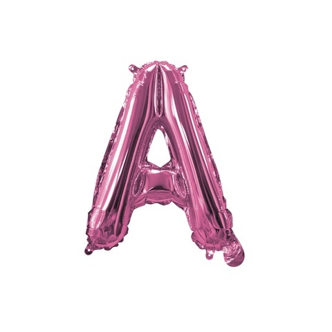 Artwrap 35 Cm Pink Party Foil Balloon - Letter A