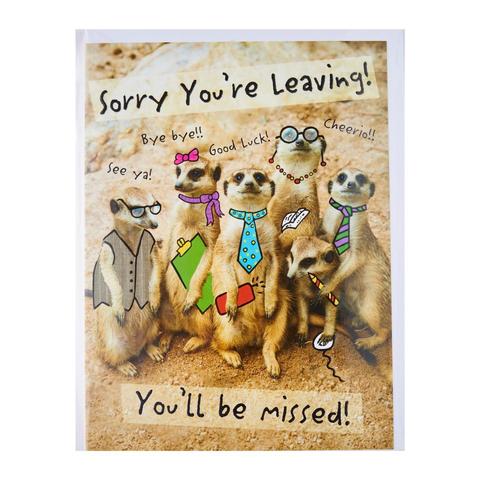 Piccadilly Farewell Card - Sorry Youre Leaving Youll be missed