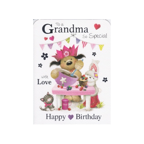 Johny Javelin Birthday Card - Grandma