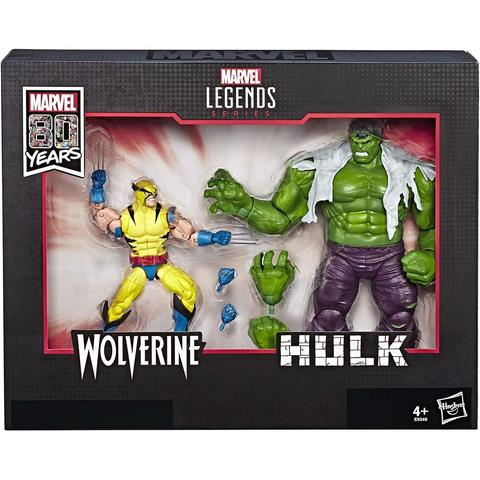 Hasbro Marvel Legends Wolverine and Hulk 6-Inch Action Figures