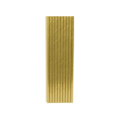 IG Design  Party Straws - Foil Gold