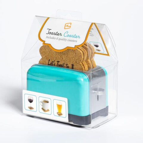 Thinking Gift Toaster Coaster Teal