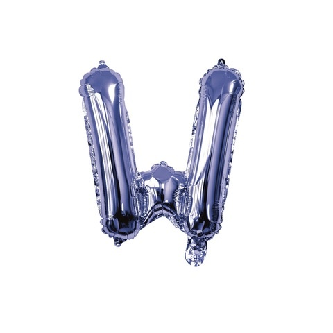 Artwrap 35 Cm Blue Party Foil Balloon - Letter W