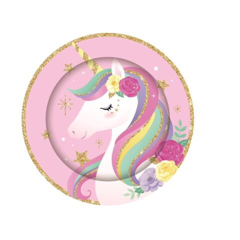 IG Design Group Party Plates - Unicorn