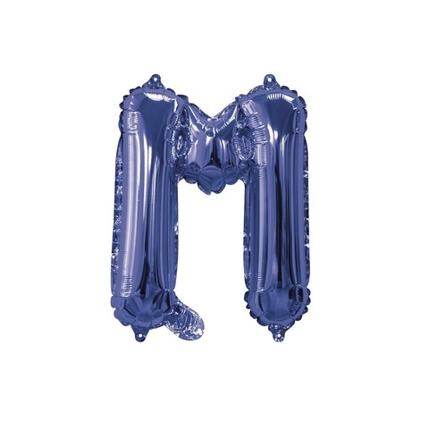 Artwrap 35 Cm Blue Party Foil Balloon - Letter M