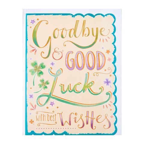 Piccadilly Farewell Card - Goodbye  GOOD Luck with best wishes