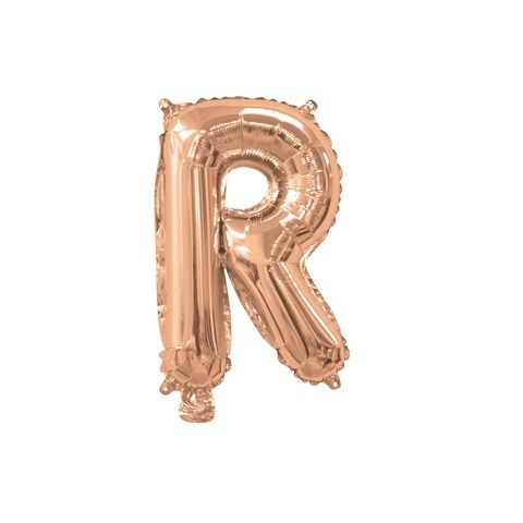 Artwrap 35 Cm Rose Gold Party Foil Balloon - Letter R